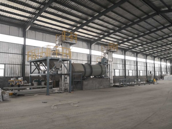 Large-type bulk blending fertilizer production line